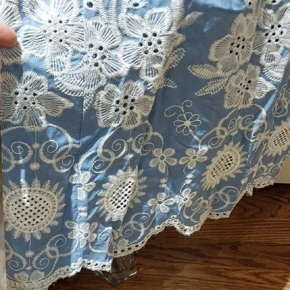 Nwt Xl Solitaire Blue and White Maxi Dress - Picture 11 of 15